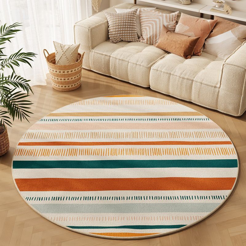 Rug rond de style bohème du ménage