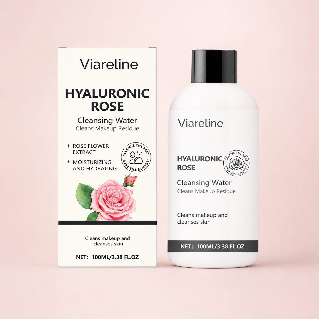 VIARELINE Rose Démaquillant Eau