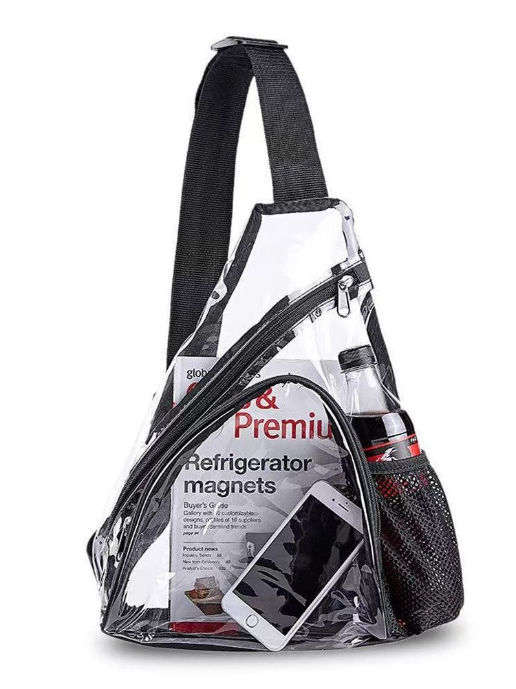 Sac transparent en plastique à épaule unique Portable Et grande capacité