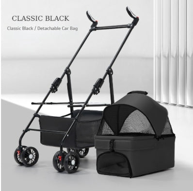 Poussette pour chiens et chats léger et pliable