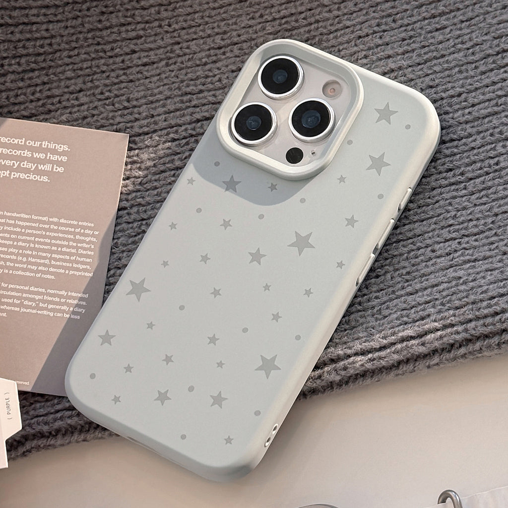 Boîtier de téléphone en silicone Grey Star conçu de façon minimale