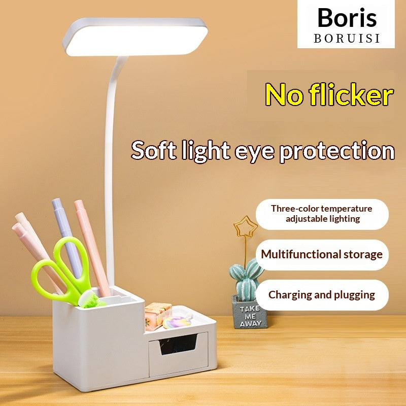 Pen Holder Eye-Care Charging LED Night Light