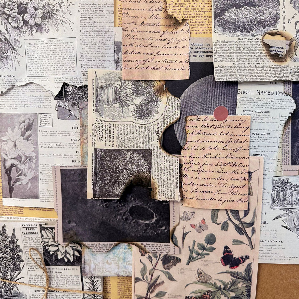 30 Pieces Journal Newspaper Decoration Scrapbook Material Paper