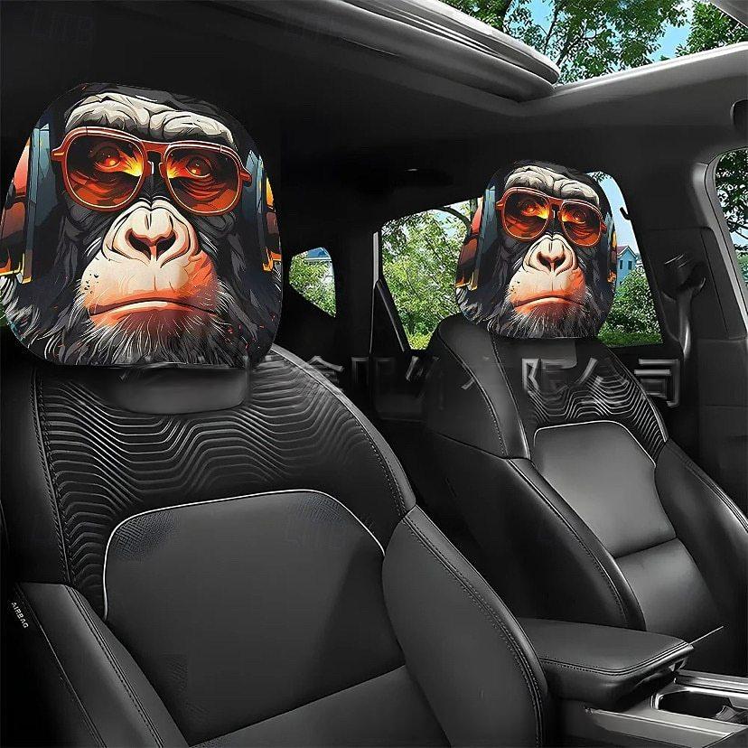 Couverture tête de voiture universelle Halloween Four Seasons avec impression double-side