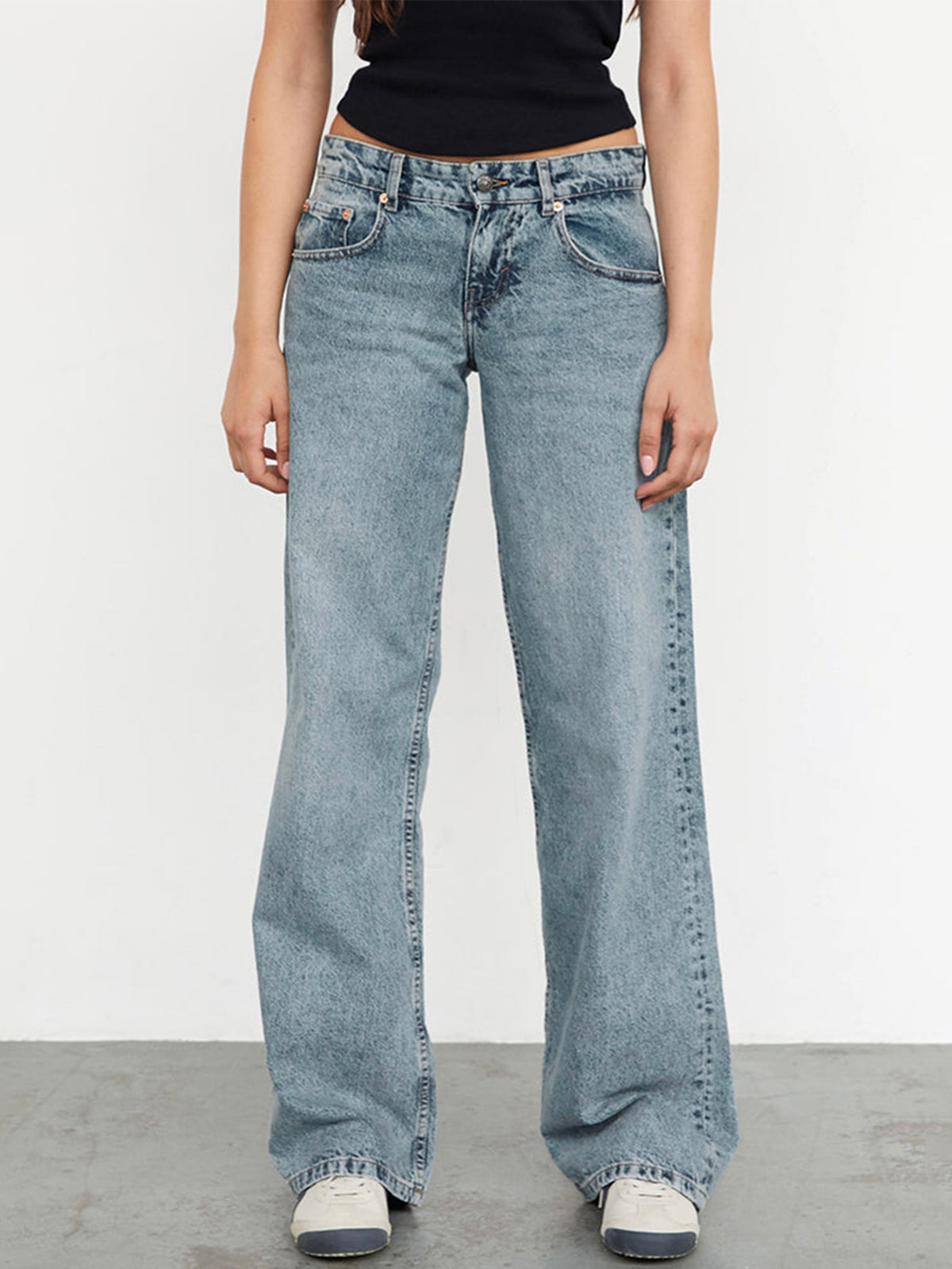 Exclusive pour les femmes européennes et américaines Denim Amazon Ladies Straight Jeans