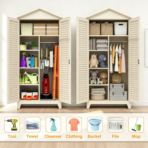 Spire79.1 Tall Metal Tool Storage Cabinet