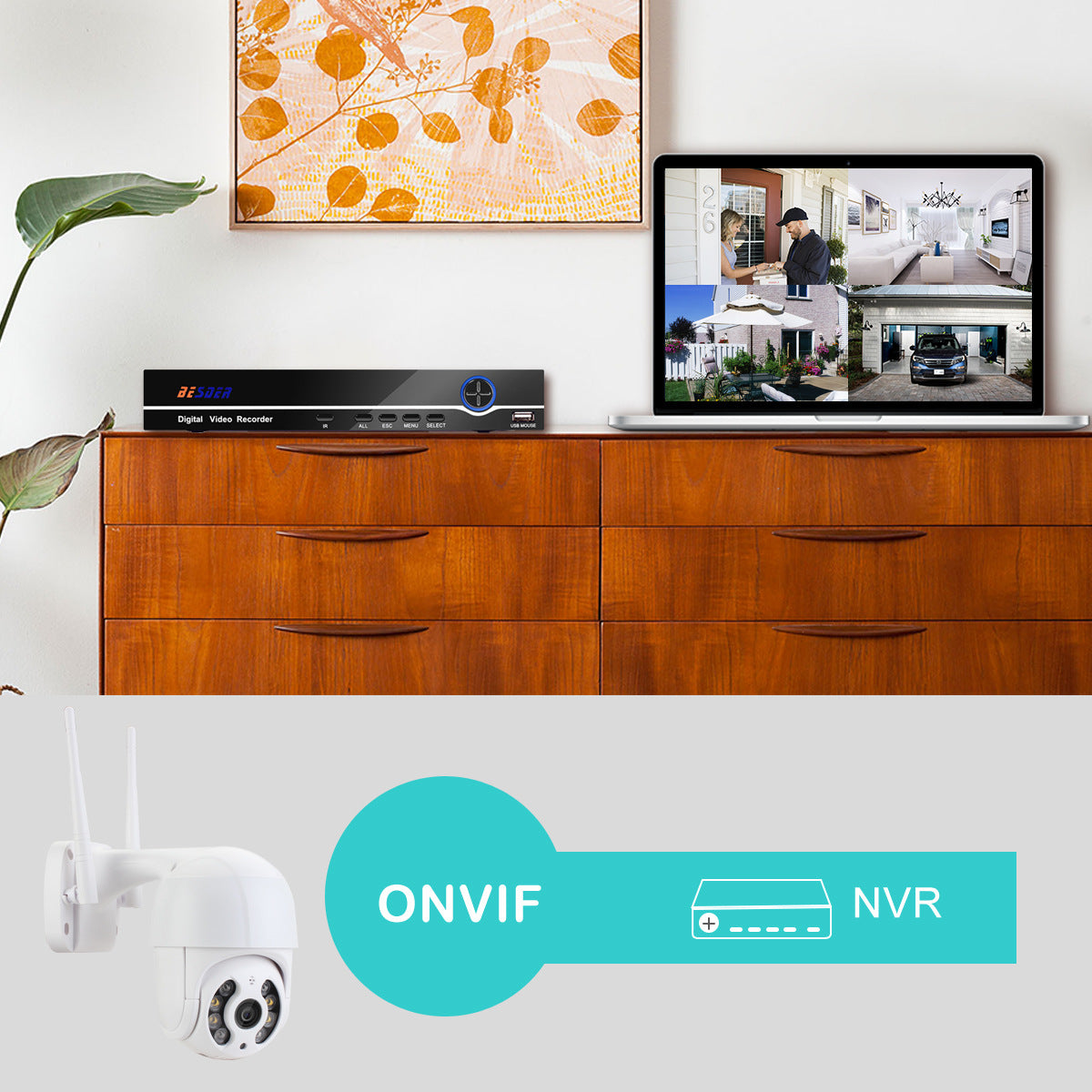 Caméra de surveillance WiFi sans fil