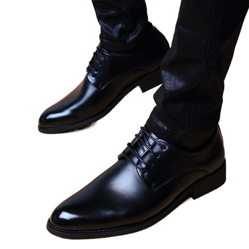 Hommes style britannique Casual pointed-toe Dentelle-up Hauteur-augmentation Chaussures