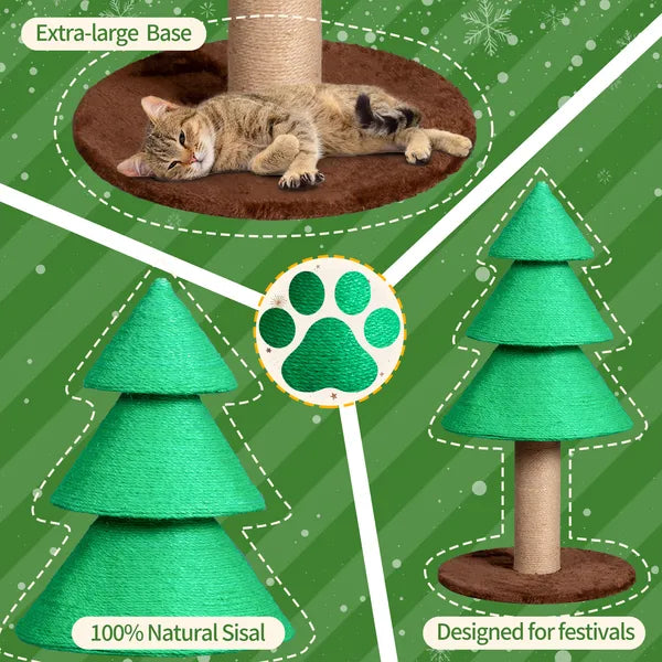 31.5dans l'arbre de Noël Cat Scratcher