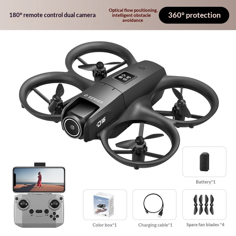 D16 Mini Drone Aerial Photographie Dual-Camera Obstacle-Evitance Racing Drone