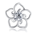 S925 Boucles d'oreilles Sterling Silver Abstract Flower Stud