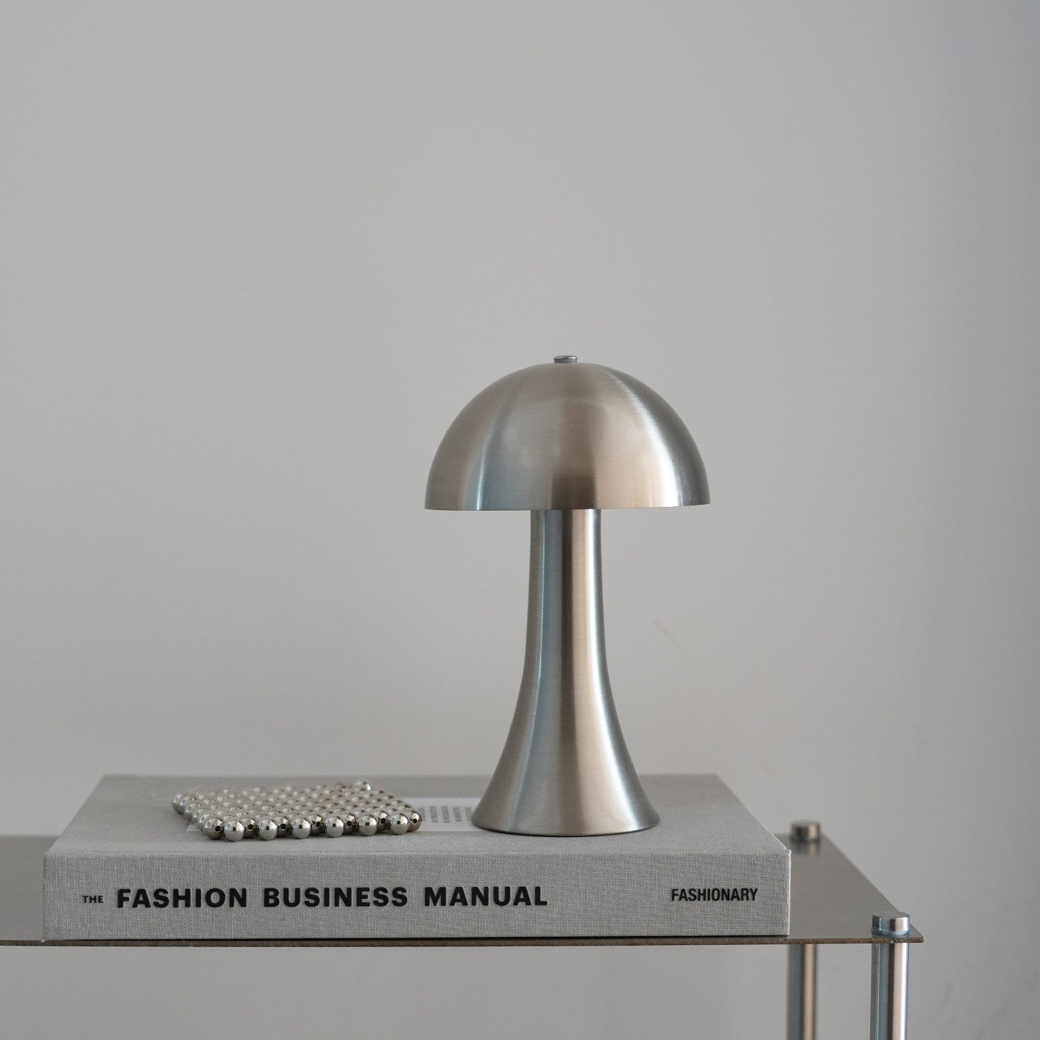 Lumière de nuit décorative en forme de champignons en acier inoxydable