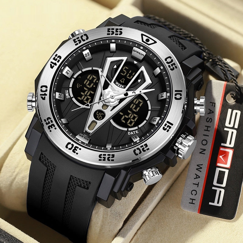Sanda Youth Montre double affichage pour les hommes