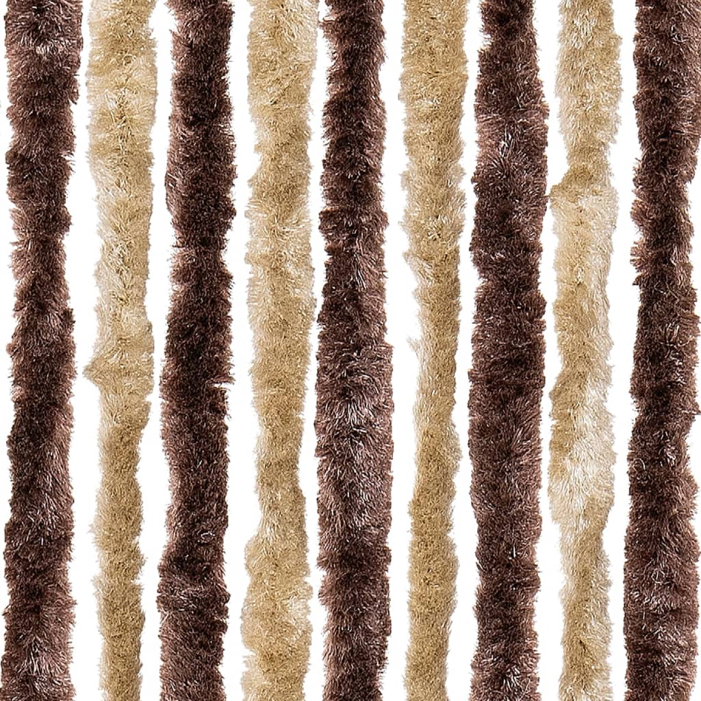 Rideau d'écran d'insectes et brun clair Chenille Rideau d'écran d'insectes et