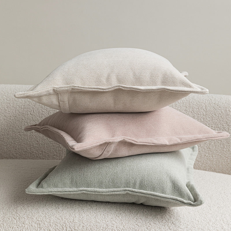 Chenille Coussin à double face Chambre à coucher Lombaire Couverture oreiller