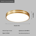 Luminaire de plafond à DEL tout cuivre à usage domestique simple
