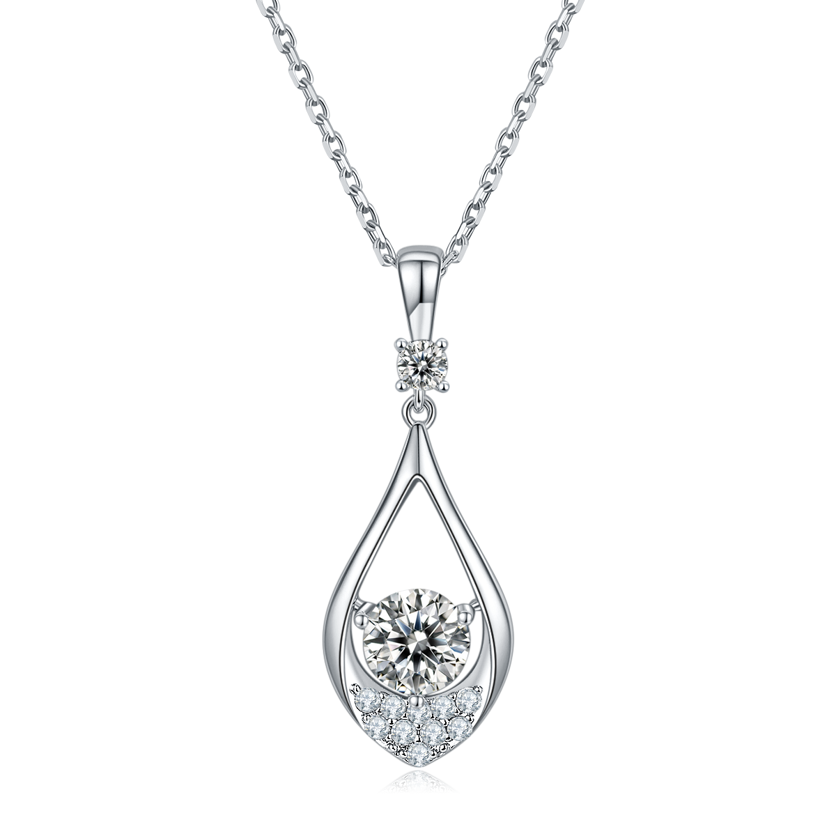 S925 Collier en acier inoxydable