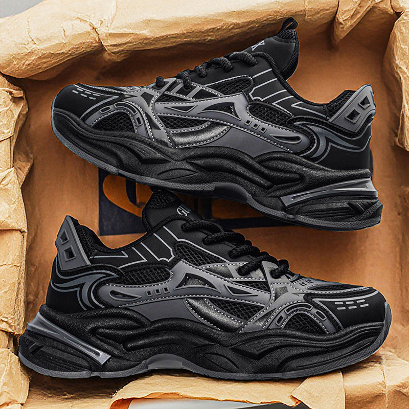 Mesh respirant polyvalent sneakers occasionnels mode Et augmenter la hauteur