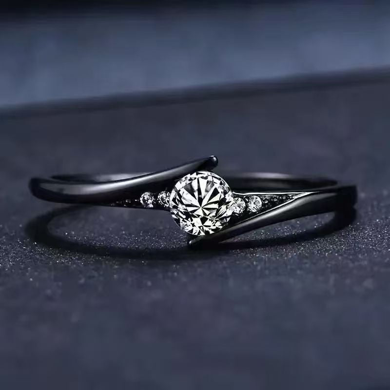 Femme Minimalist Retro Creative Diamond Studded Ring
