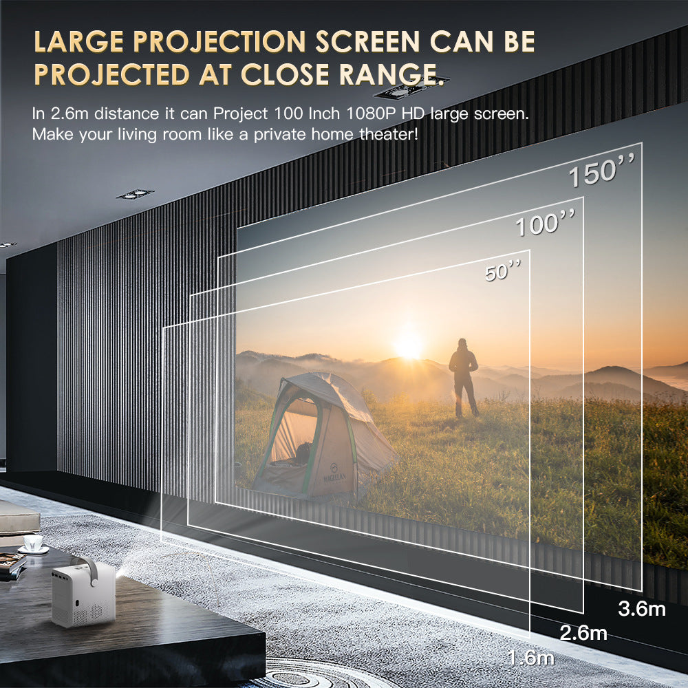 P10 Super clair Maison Mini Projecteur LCD portable Projecteur Android Extérieur