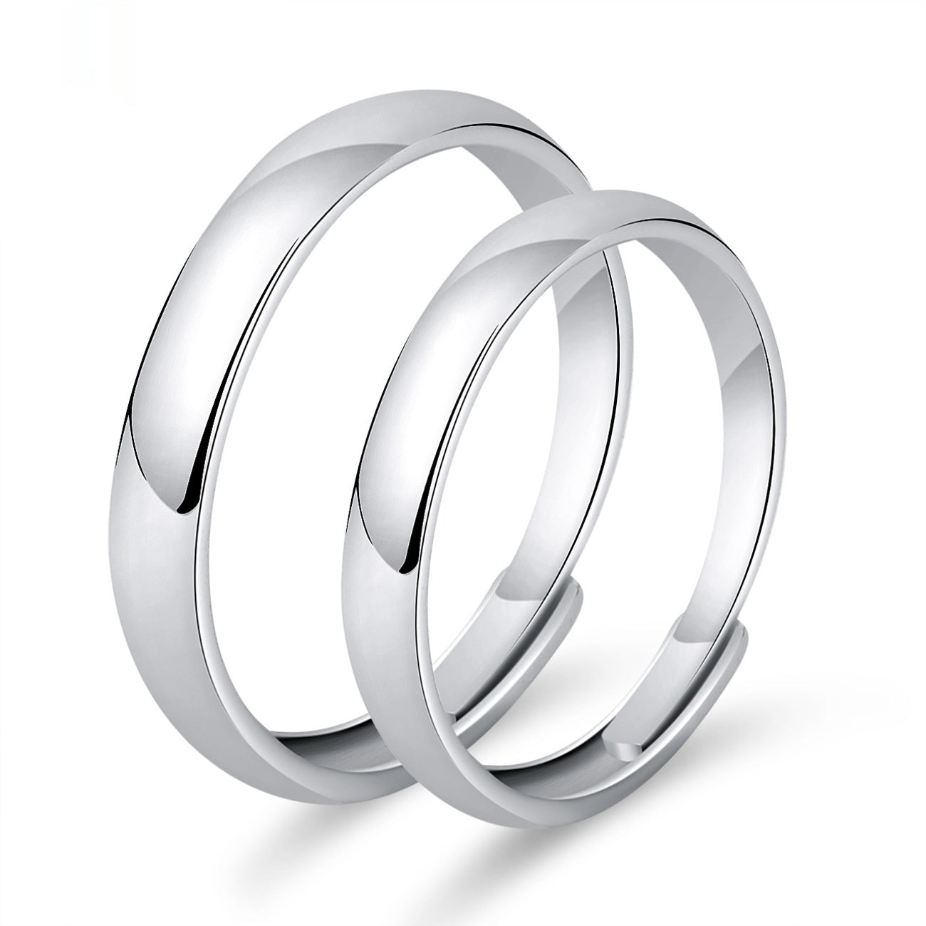 Moissanite Engagement Couple Anneaux Couple