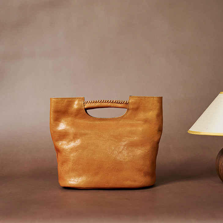 Sac en cuir véritable rétro pour femmes