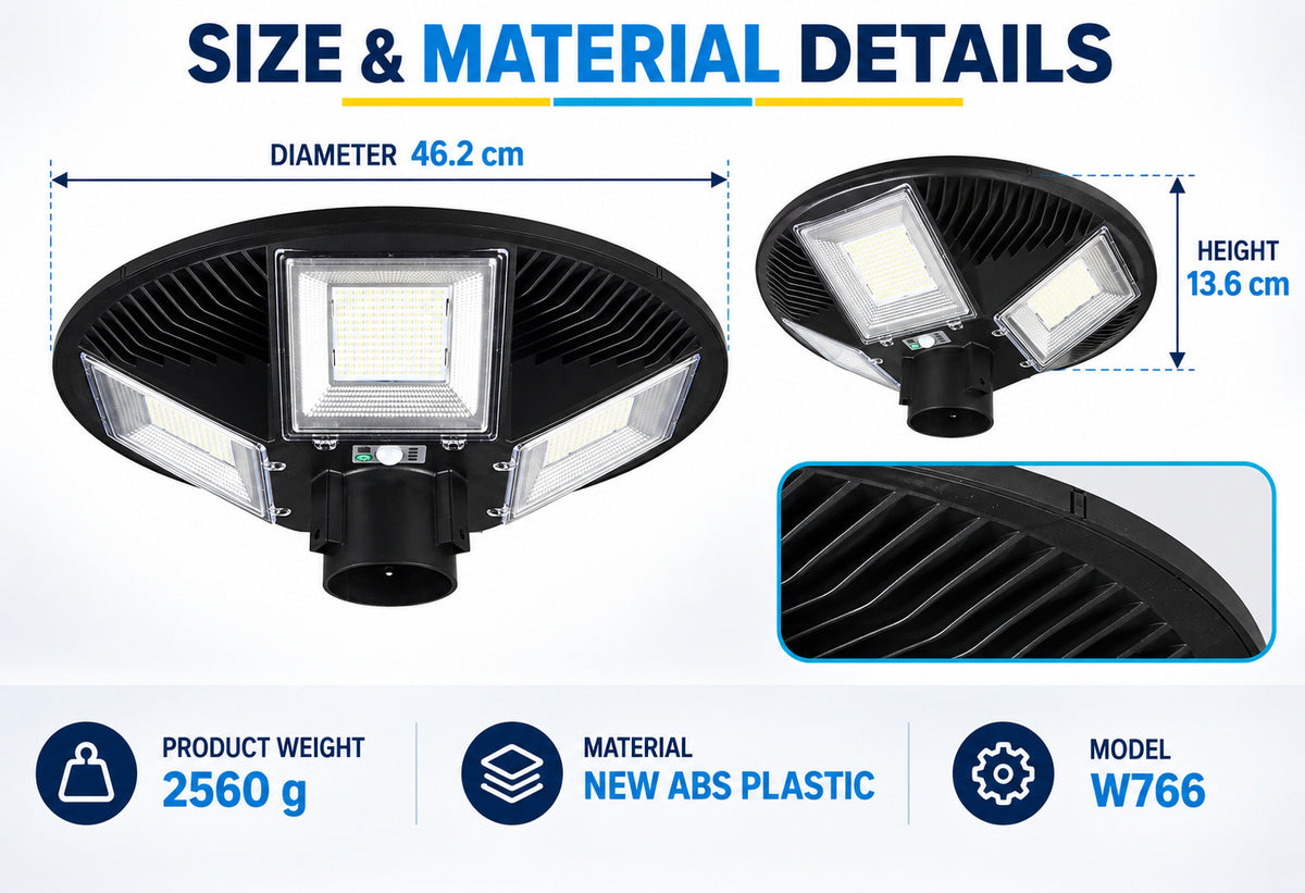 Solar Powered Rechargeable Motion Sensor Waterproof Garden Light W766 For Yard Decoration