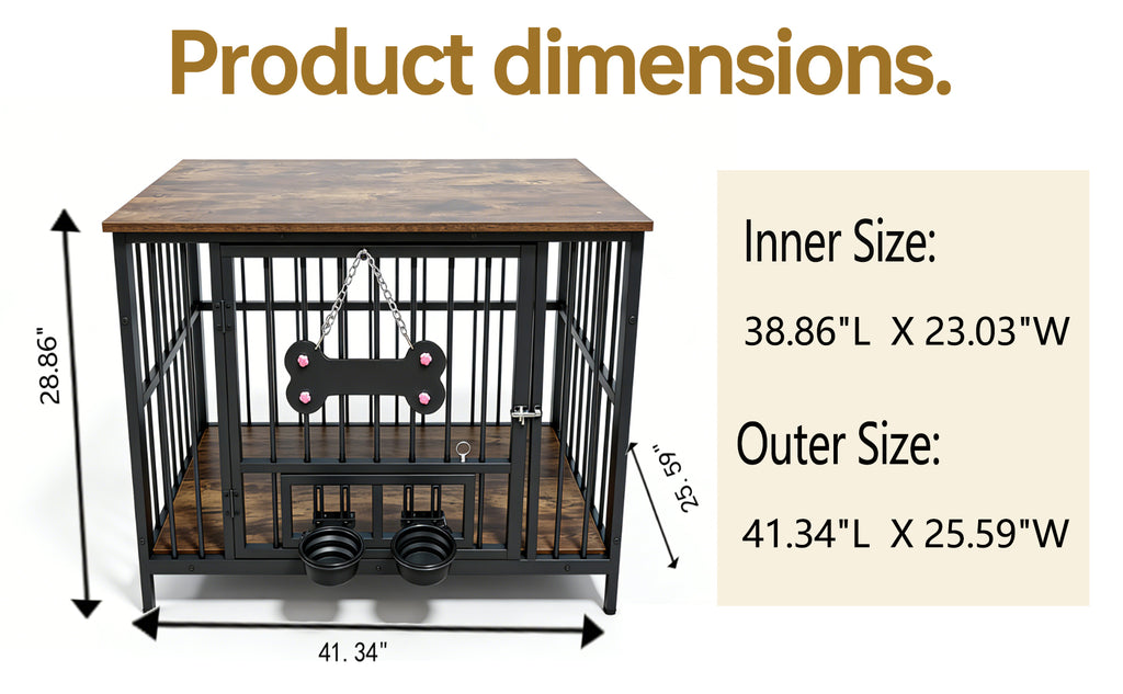 Bois ancien grain de chien bord de cage