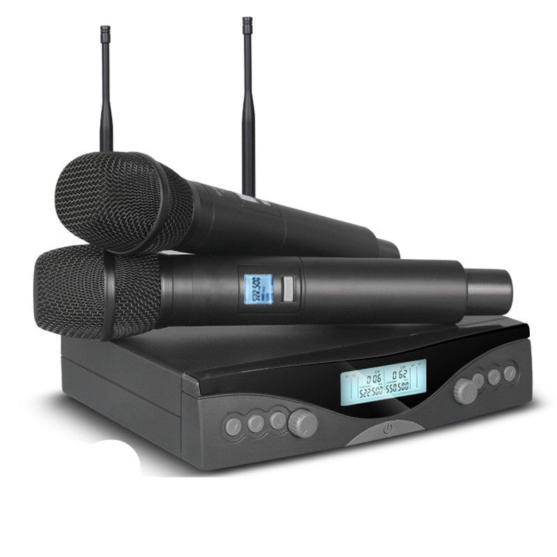 Un support deux microphone professionnel sans fil