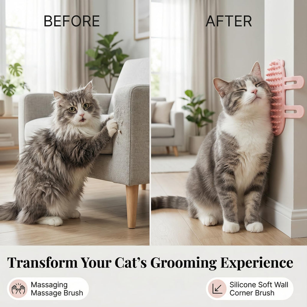 Auto-gromère de chat de 2pc