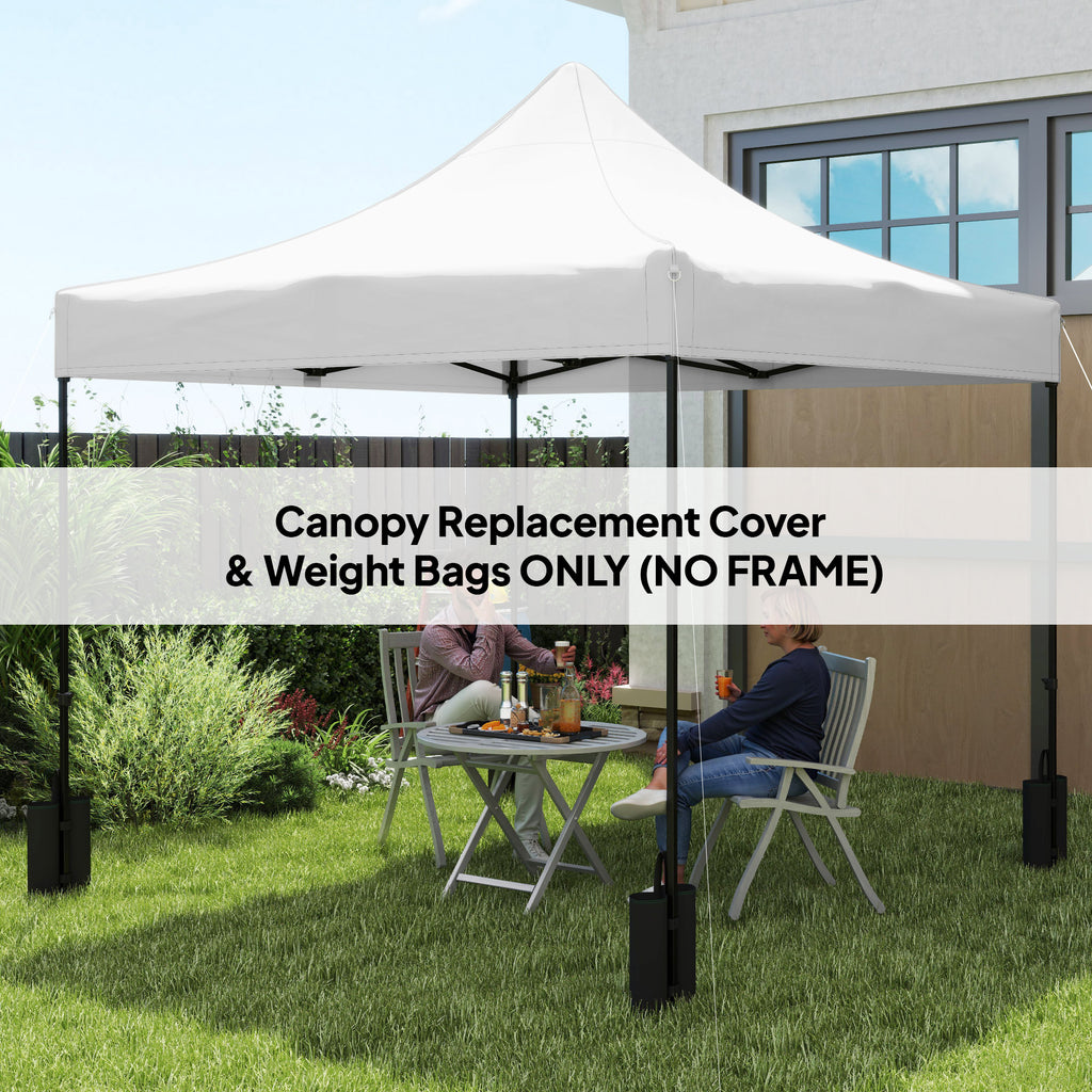10 x 10 Canopée de remplacement Top pour Pop Up Canopy Tente avec 4 sacs de sable