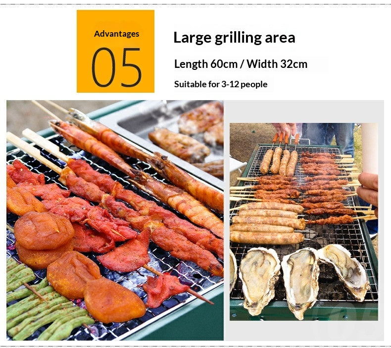 Les gens utilisent Camping Charcoal Barbecue Fours.