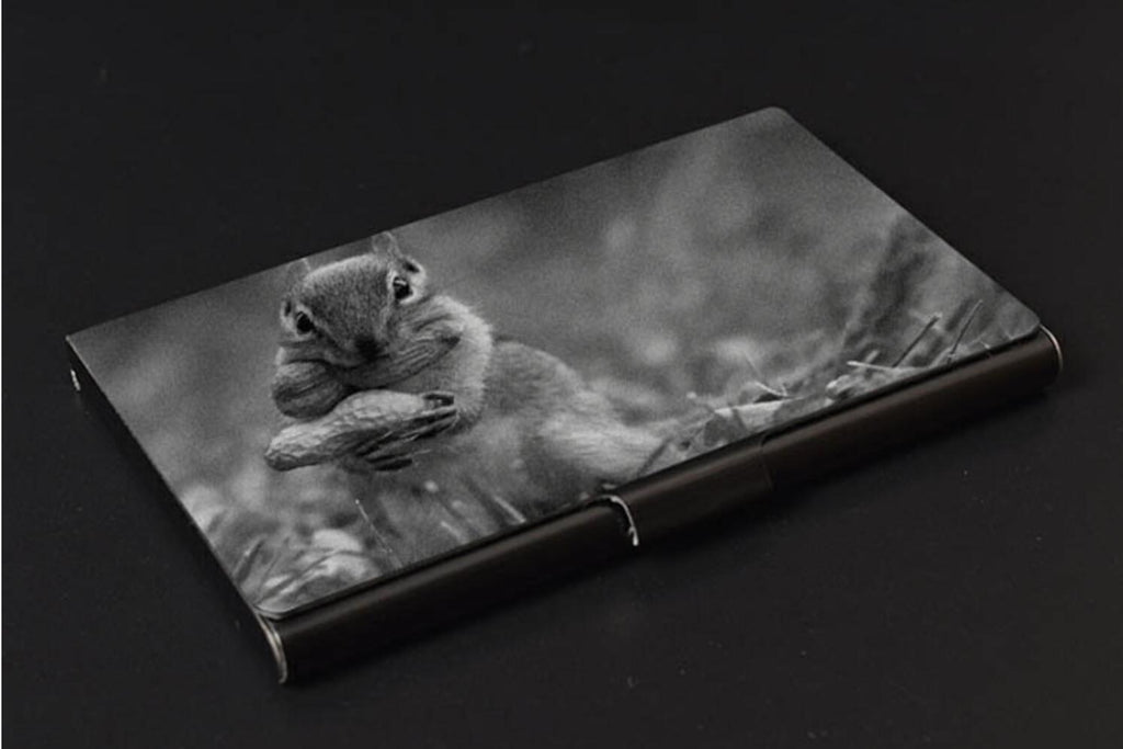 Porte carte de visite en titane métal