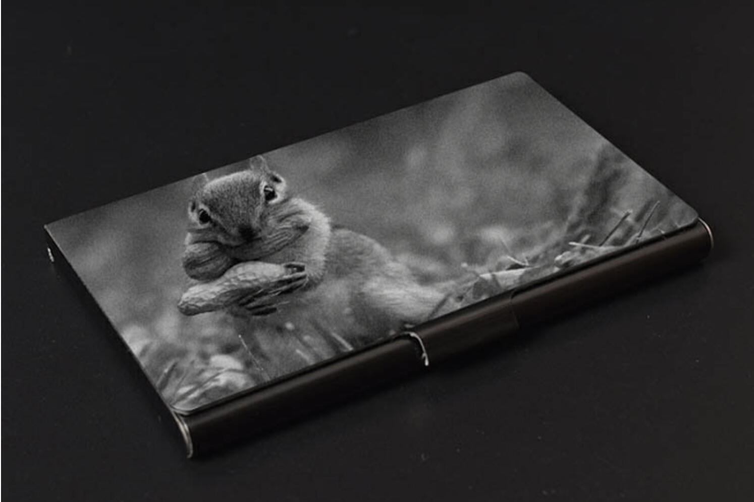 Porte carte de visite en titane métal
