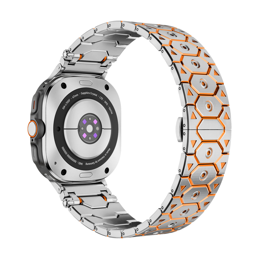 Fermoir papillon Bracelet métallique en acier inoxydable