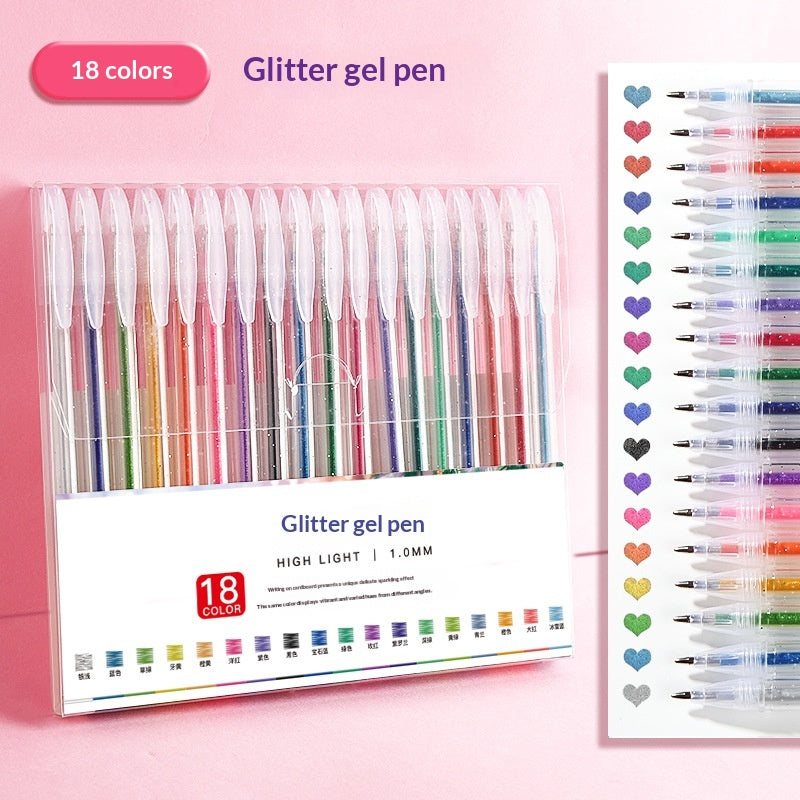 Stylos colorés de glissade Stylos brillants de Curry