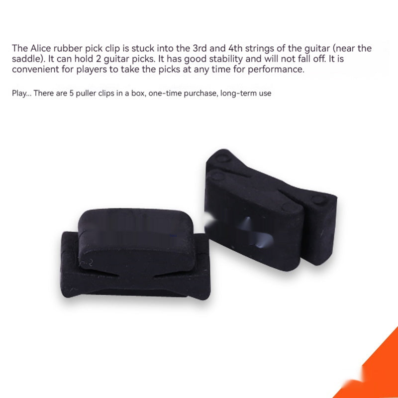 Plectrum Guitar Sets Porte-tête Silicone Plectrum Guitar