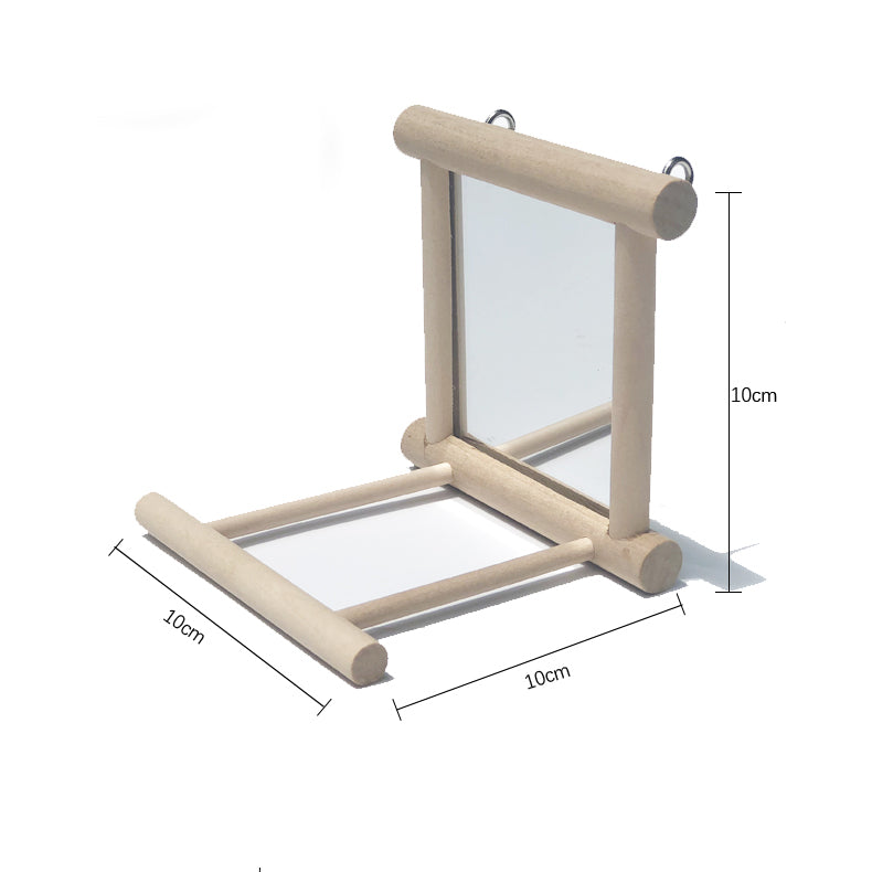 Porte-oiseau avec miroir