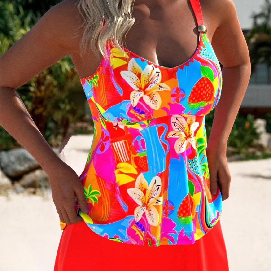 Maillot de bain Floral imprimé pour femmes