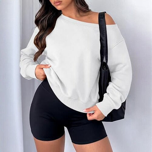 European And American-style Solid-color Loose-fit Casual Hoodie