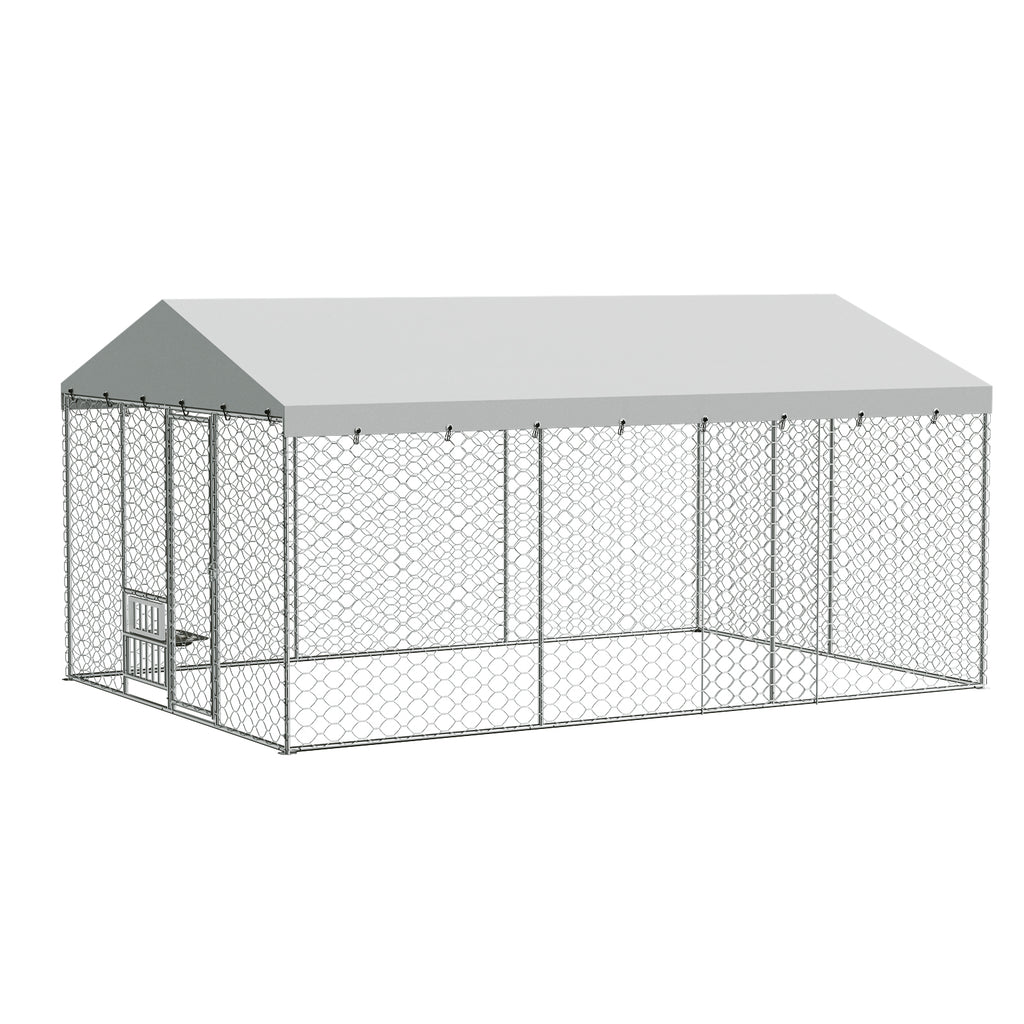 15x10 FT Grand Kennel de chien extérieur avec Canopy