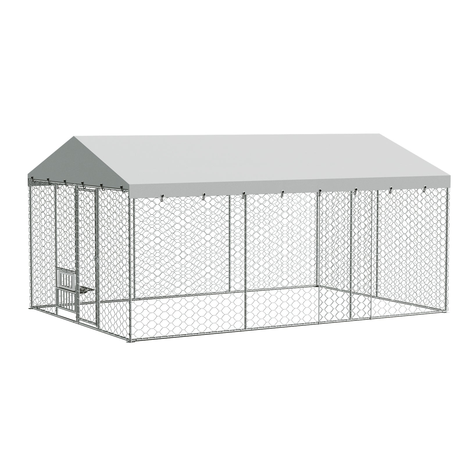 15x10 FT Grand Kennel de chien extérieur avec Canopy