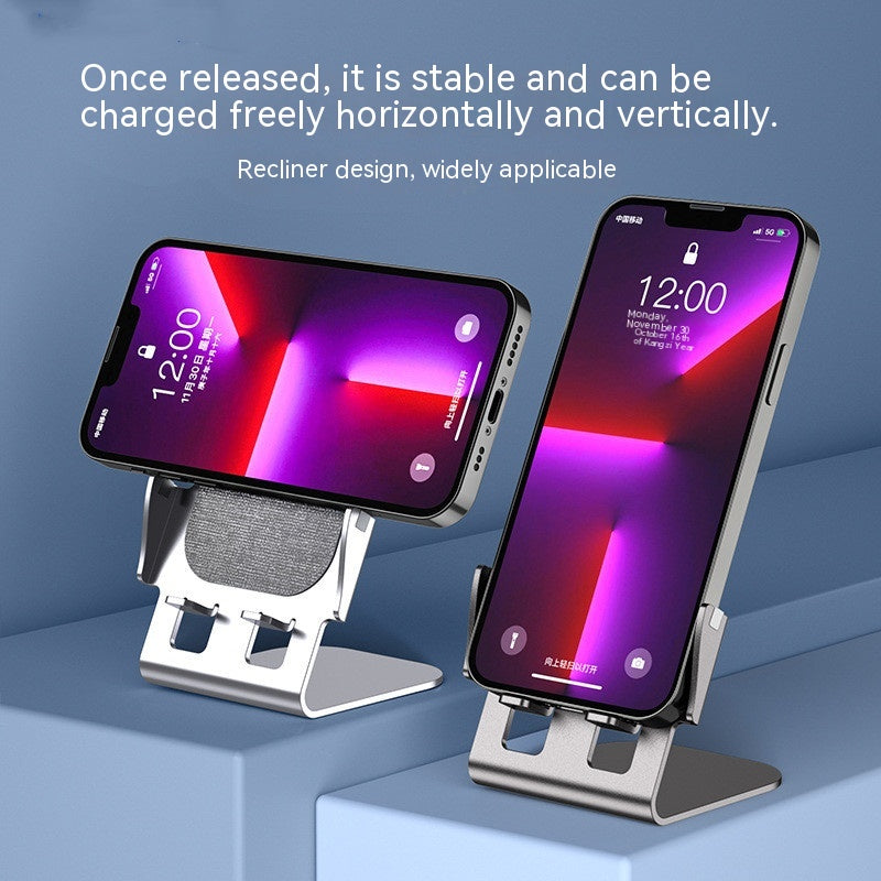 Support de bureau mobile en métal charge rapide
