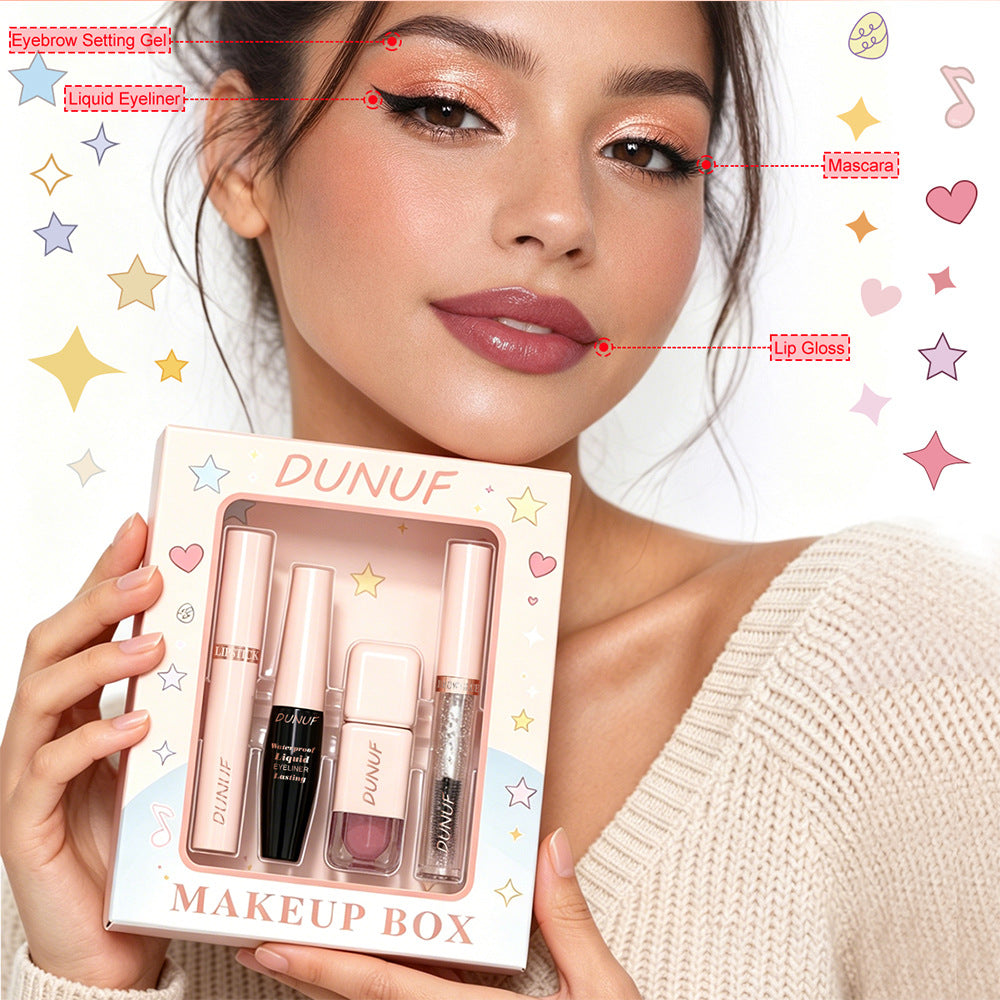 Mascara Eyeliner liquide Lip Gloss Makeup Set