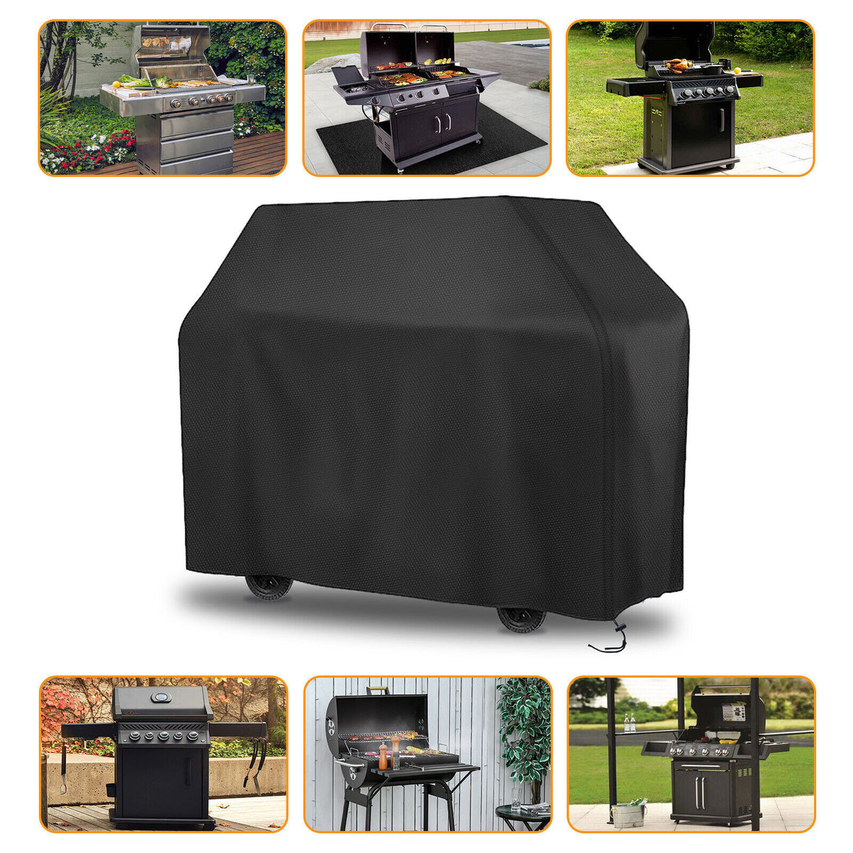 Heavy Duty Cover BBQ Waterproof Barbecue Gas Smoker Grill Patio Garden Outdoor
