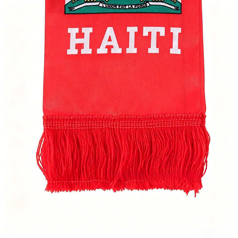 Écharpe Fan du monde d'Haïti Satin cou Warmer