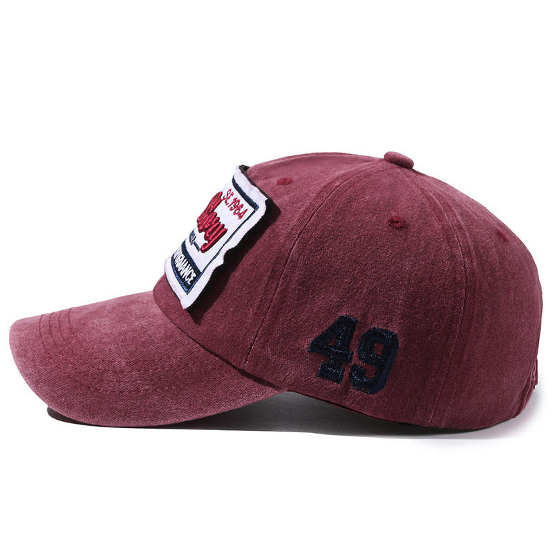 Letter-broidered Baseball Capversatile et facile à assortir