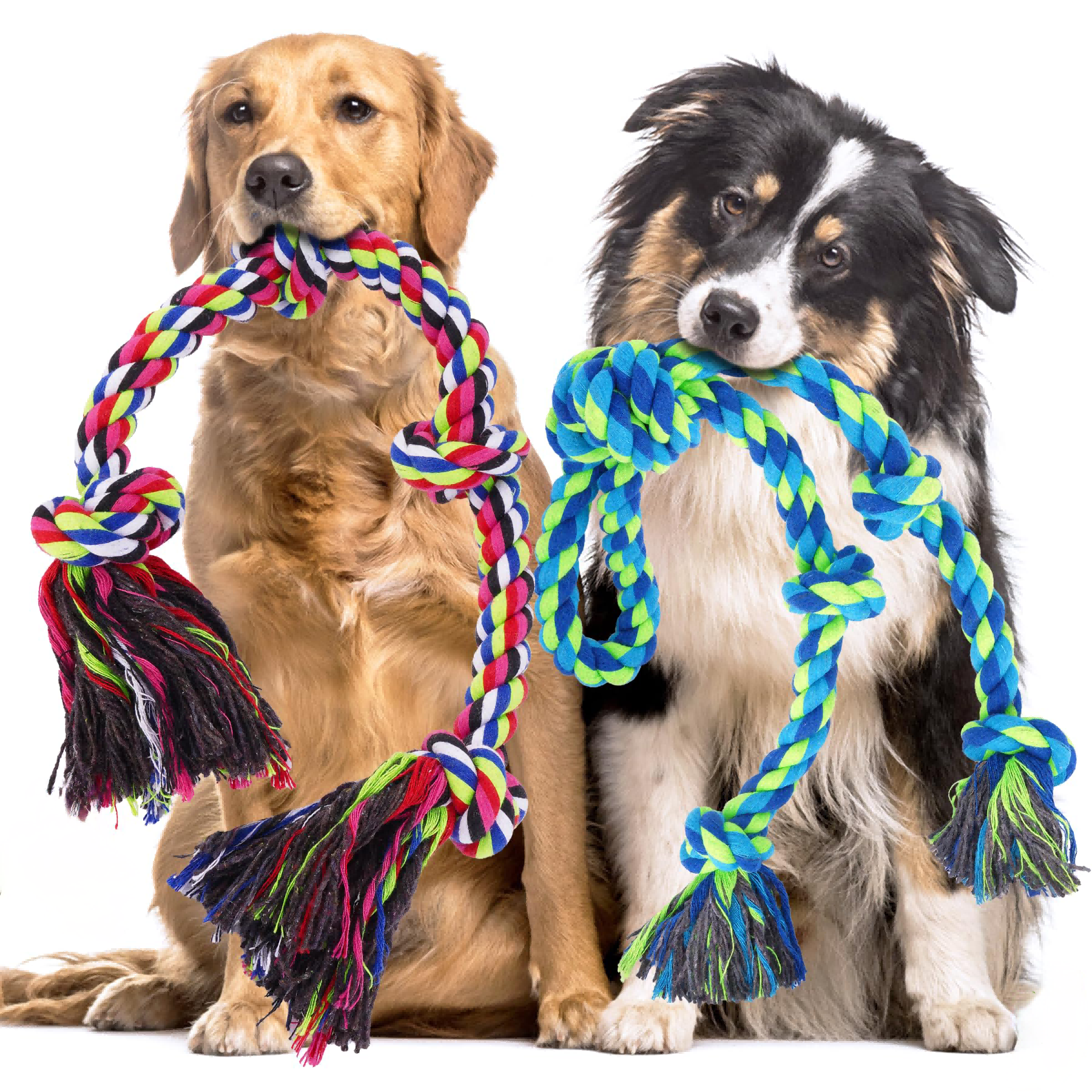 Jouets de corde de chien dur pour les brochettes agressives