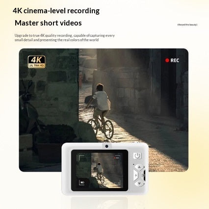 Caméra CCD A1 haute apparence numérique rétro compacte et portable point et caméra de tir