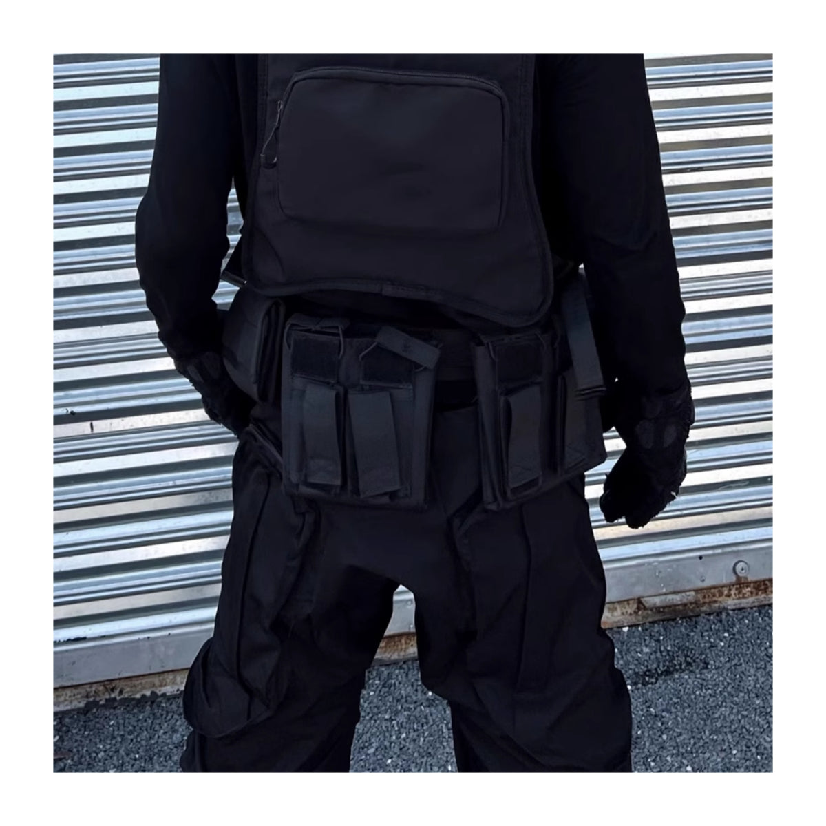Haut de la rue Fonction Détachable Multifonctionnel Ceinture Tactique Taille sac costume
